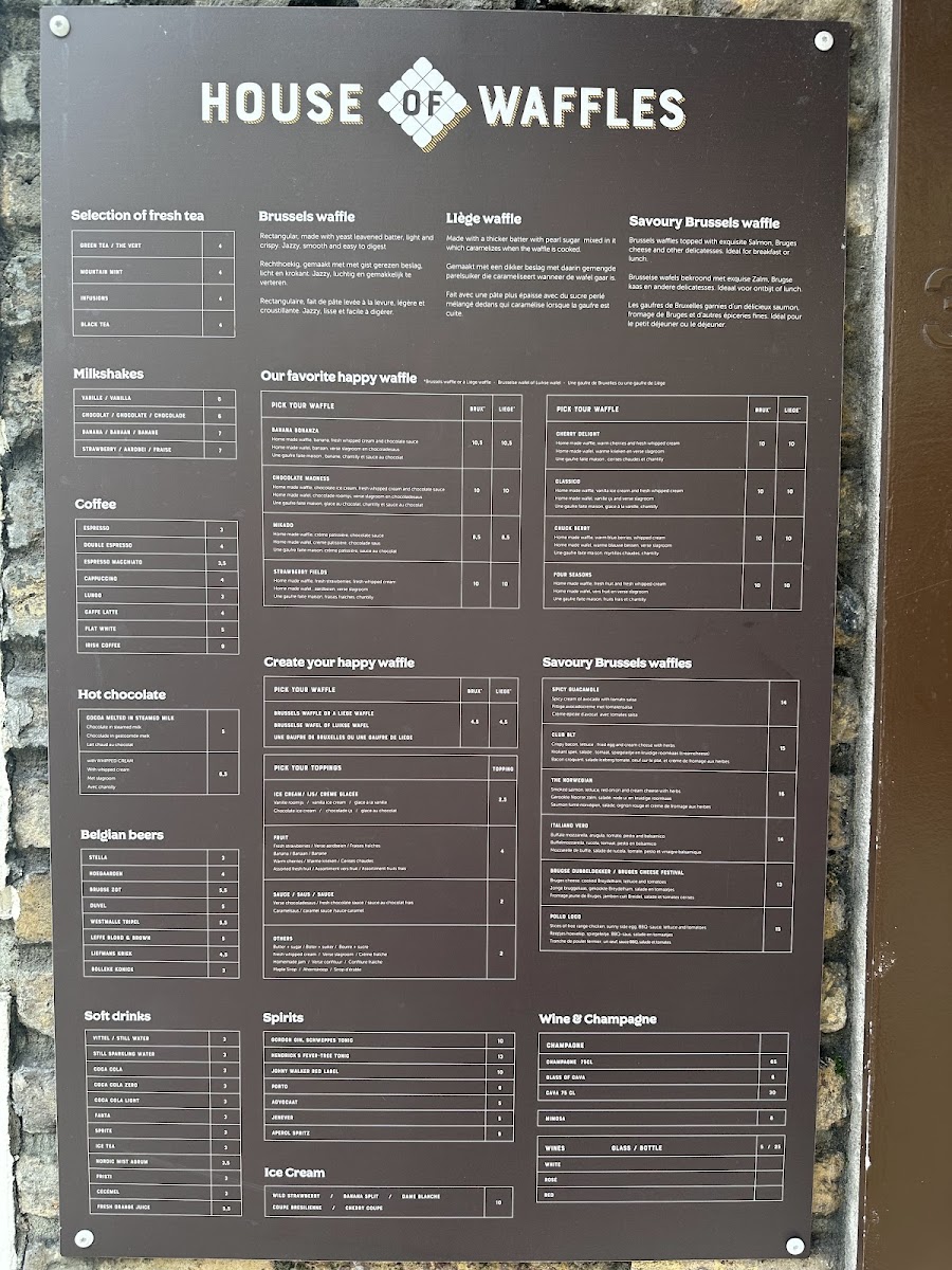 Menu House Of Waffles-1